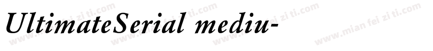 UltimateSerial mediu字体转换